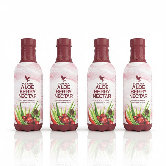 FOREVER Aloe Vera Gel 1L – 4 Bottle Pack, Same Flavor
